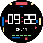 Bauhaus Round Watchface